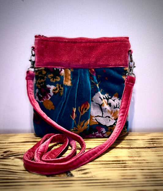 Velvet Print Purse