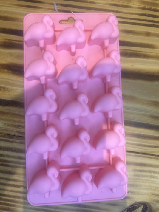 Pink Flamingo silicone ice tray