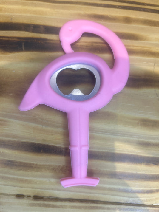 Pink Flamingo bottle opener